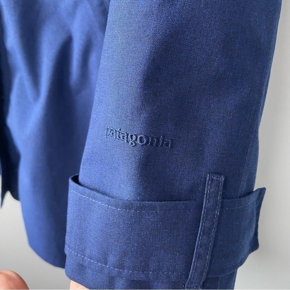 [s] Patagonia Deep Blue Outer Shell Lightly Lined Spring Rain Jacket - Picture 7 of 14